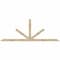 Ekena Millwork Saratoga Rough Sawn Timber Gable Bracket, Douglas Fir, 108"W x 40"H x 4"D x 4"F, 9/12 Pitch GBW108X40X0404SAR00RDF - alternate 1